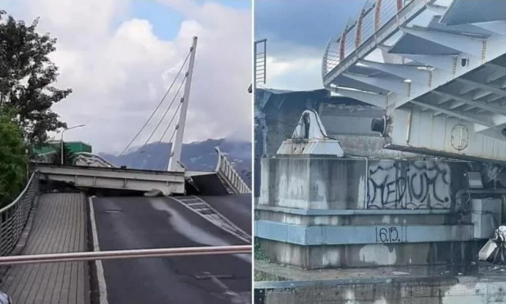 Ιταλία: Κατέρρευσε κινητή γέφυρα στην Λα Σπέτσια (βίντεο)